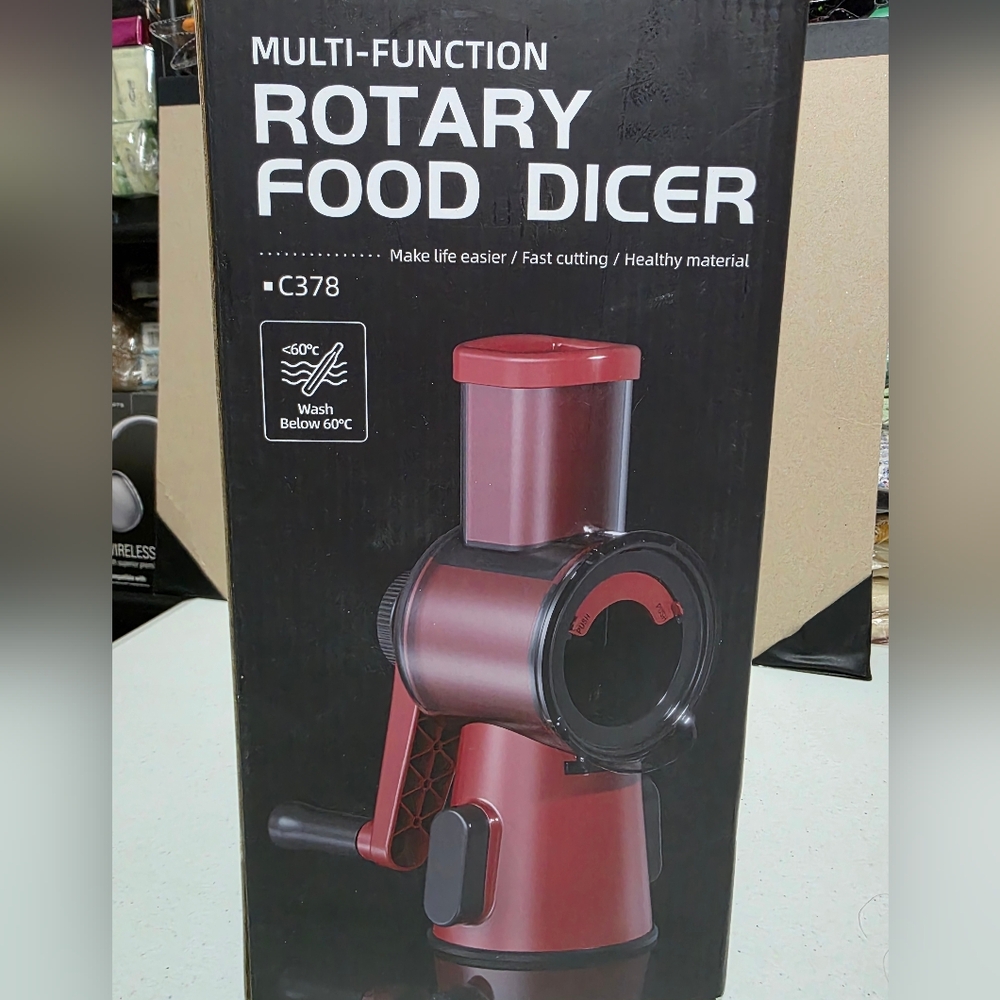 Source Unknown Red Rotary Food Dicer